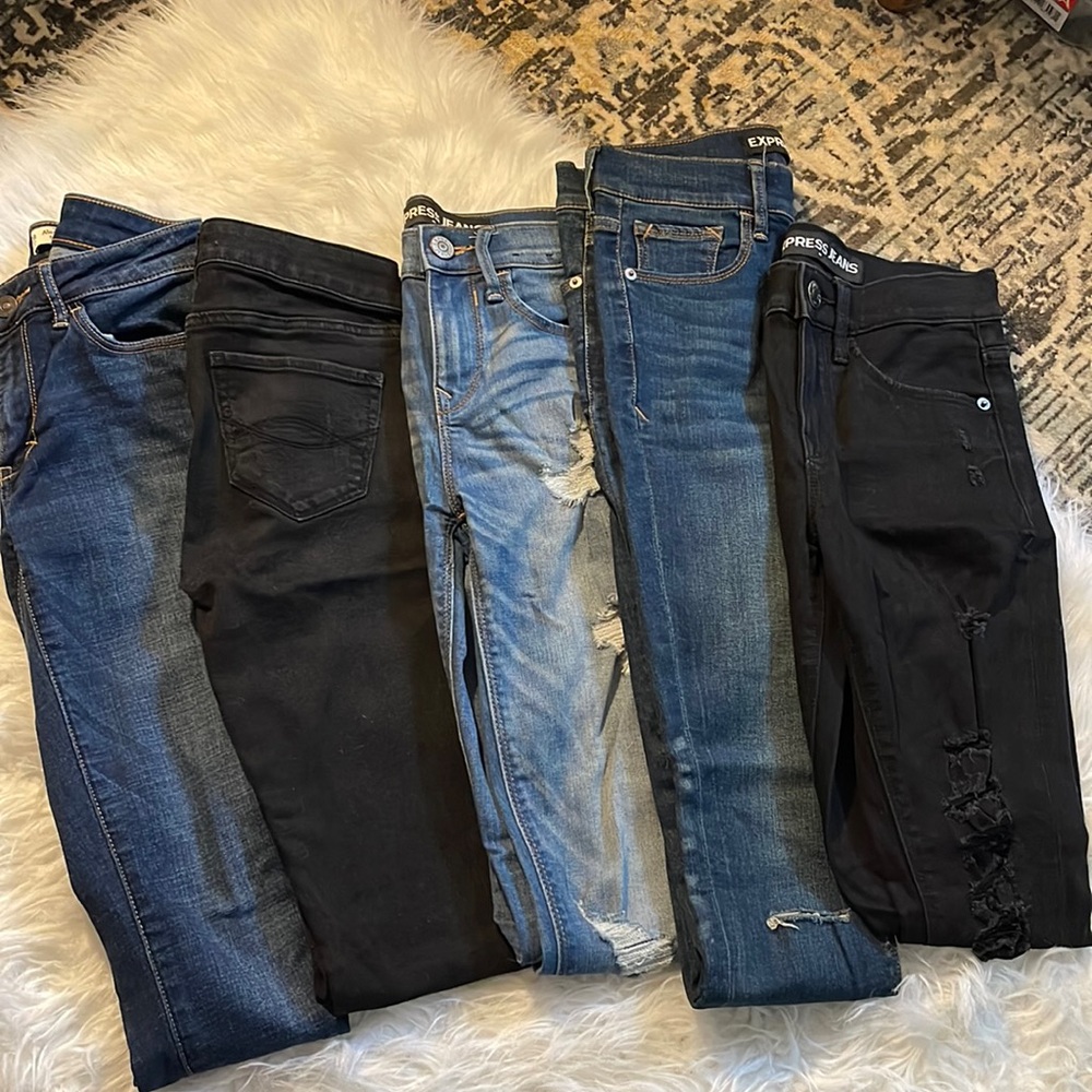 Size 00 Skinny Jeans Jeggings Bundle